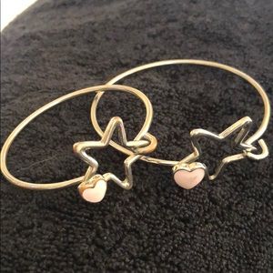 Mommy and daughter heart bracelets